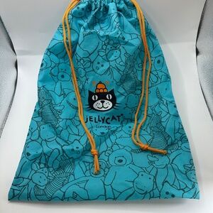 Jellycat London Plush Blue Drawstring Dust Bag Pouch ONLY 11.5 x 15.5 Inch